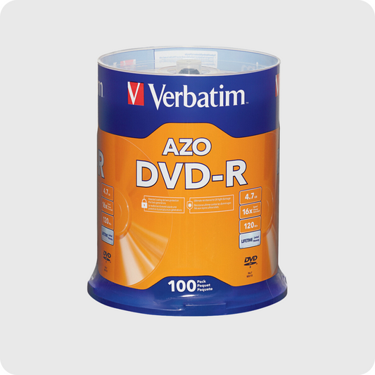 100 Pack of Blank DVD-Rs