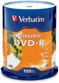 100 Pack of Blank DVD-Rs